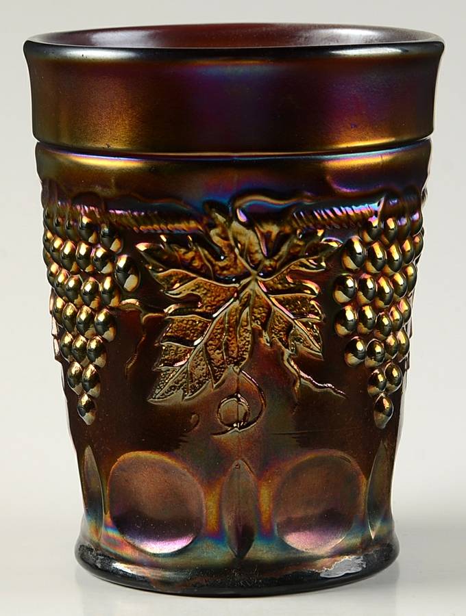 Grape and Cable Amethyst 8 Oz Flat Tumbler by Northwood-1