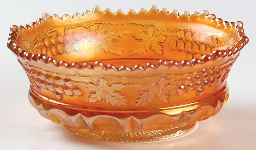 Grape and Cable Marigold Small Fruit Dessert Bowl by Northwood-1