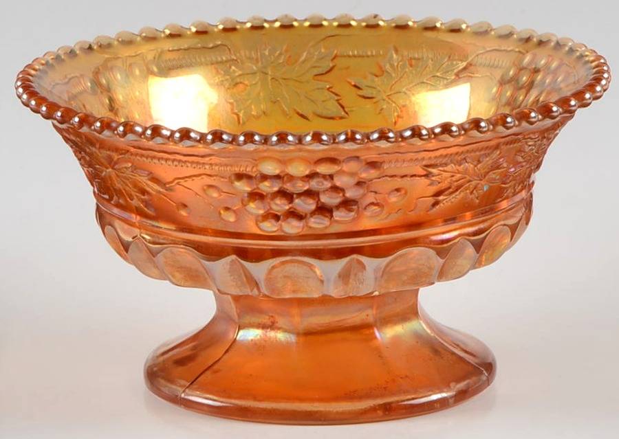 Grape and Cable Marigold Small Fruit Dessert Bowl by Northwood-1