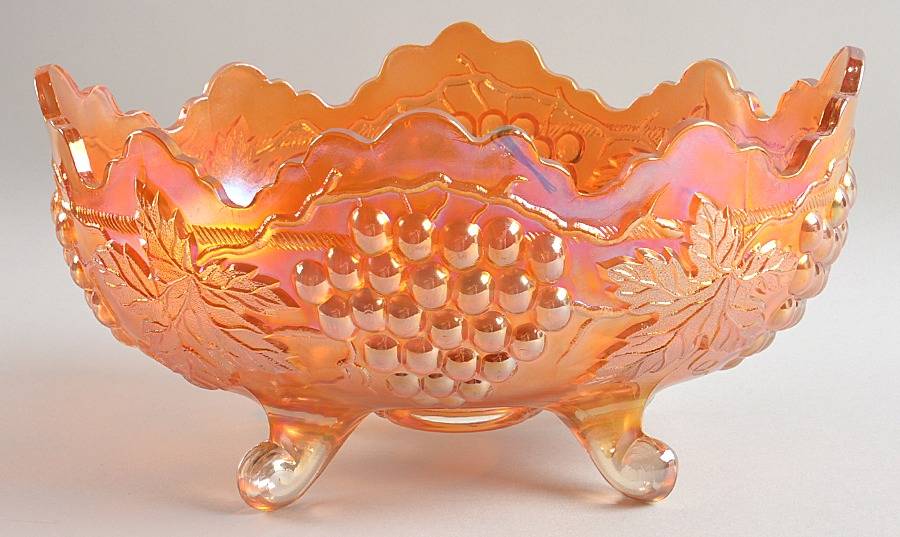 Grape and Cable Marigold Banana Stand by Northwood-1