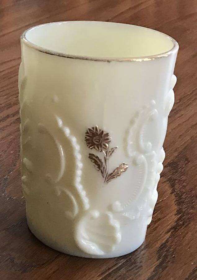 Louis XV-Custard Flat Tumbler by Northwood-1