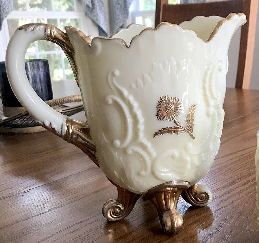 Louis XV-Custard Pitcher by Northwood-1