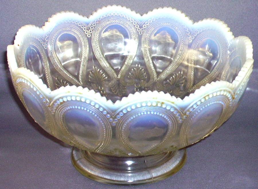 Scroll with Acanthus-White Large Fruit Bowl by Northwood-1
