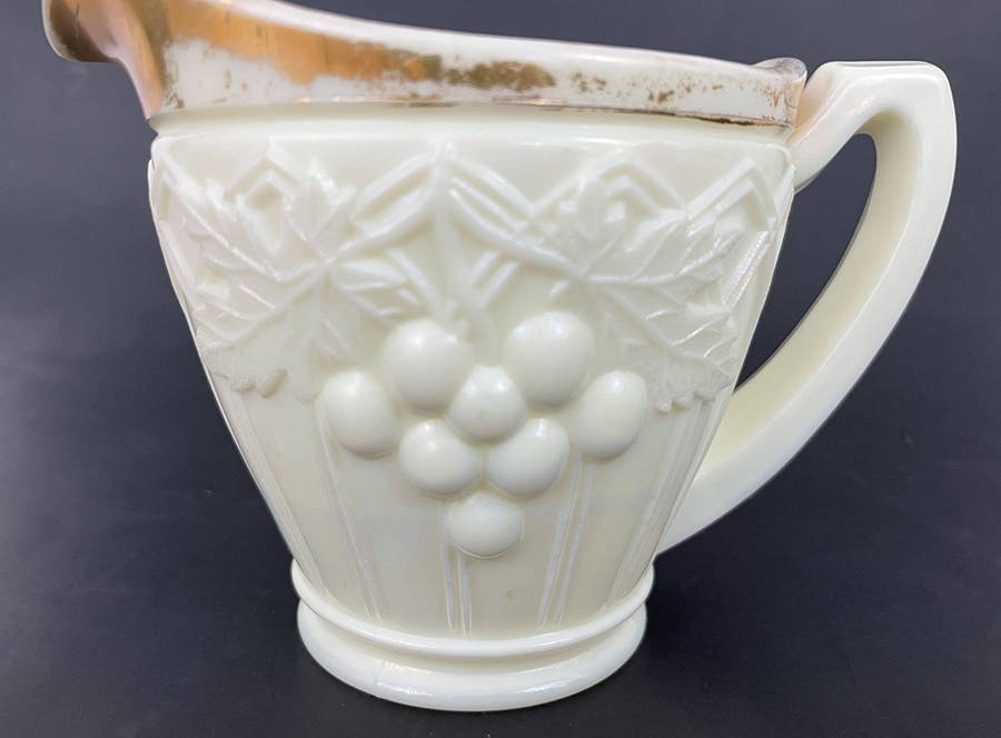 Grape & Gothic Arches Creamer by Northwood-1