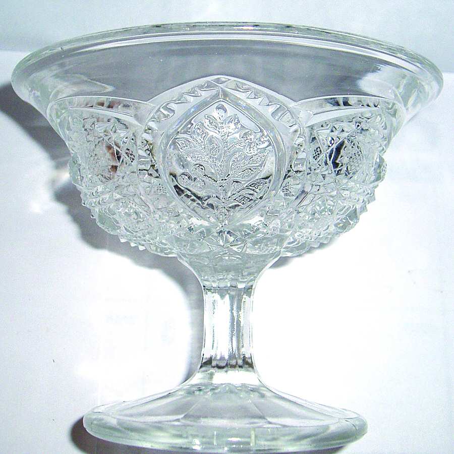 Floral Oval Champagne/Tall Sherbet by New Martinsville-1