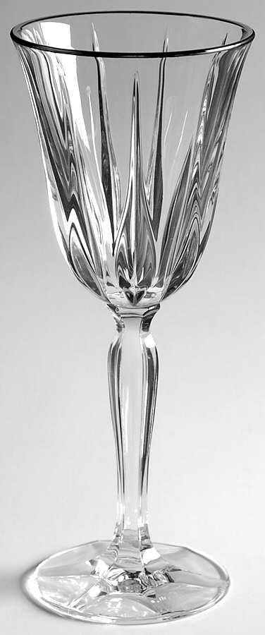 Vendome-Platinum Water Goblet by Noritake-1