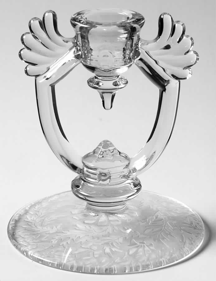 Etch103-25 5" Single Light Candlestick by New Martinsville-1