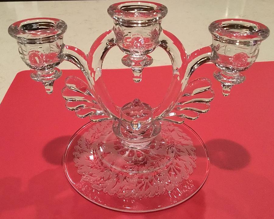 Etch103-25 3 Light Candlestick by New Martinsville-1