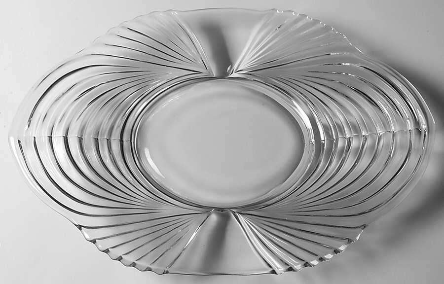 Queen Ann-Clear 13" and Over, Platter by New Martinsville-1