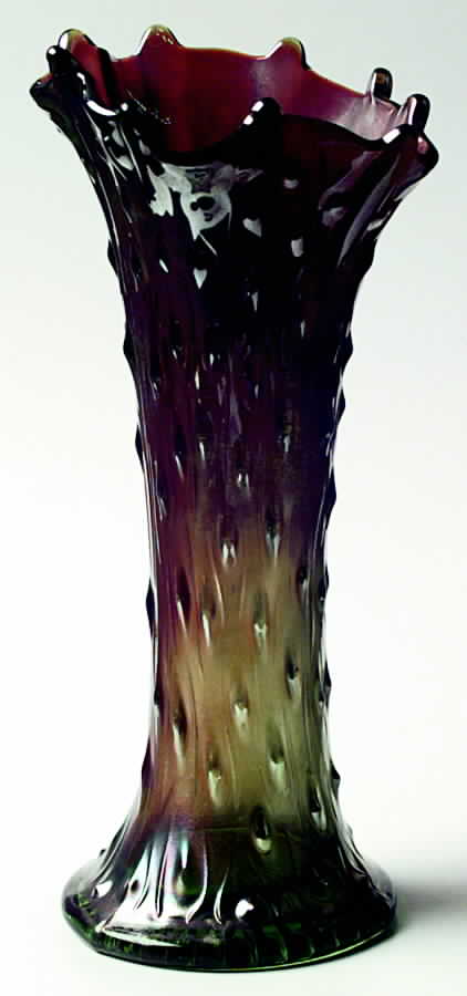 Tree Trunk Green 8"-12" Small Swung Vase by Northwood-1