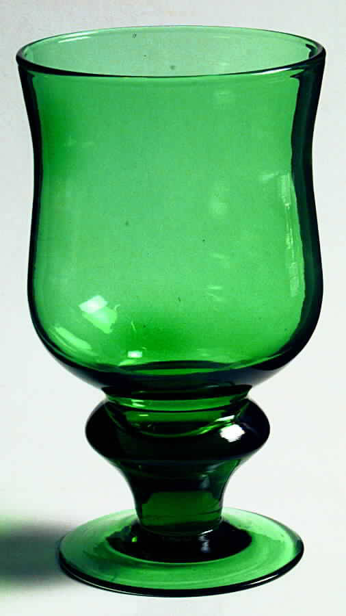 Solid Colors-Green Water Goblet by Nancy Calhoun-1