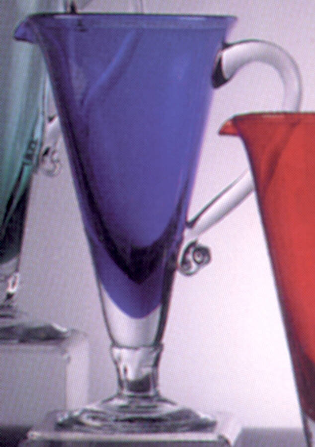 Cristalleria-Blue Martini Pitcher by Nancy Calhoun-1