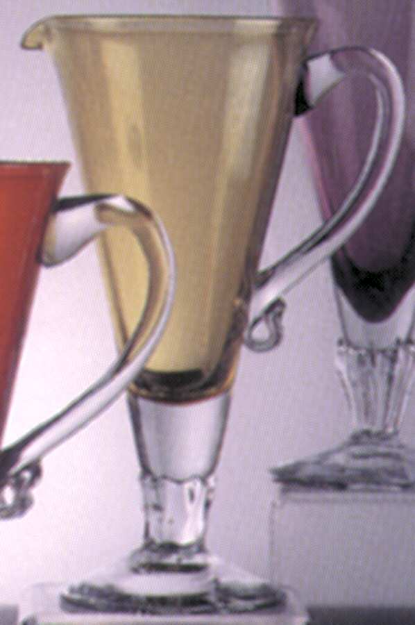 Cristalleria-Amber Martini Pitcher by Nancy Calhoun-1