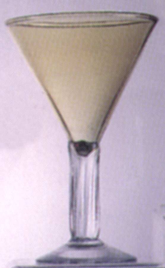 Cristalleria-Amber Martini Glass by Nancy Calhoun-1