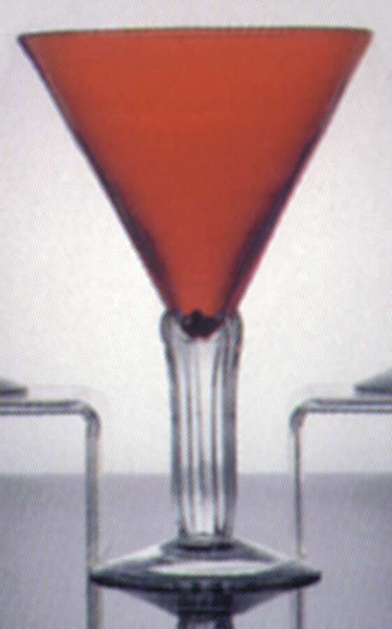 Cristalleria-Ruby Martini Glass by Nancy Calhoun-1