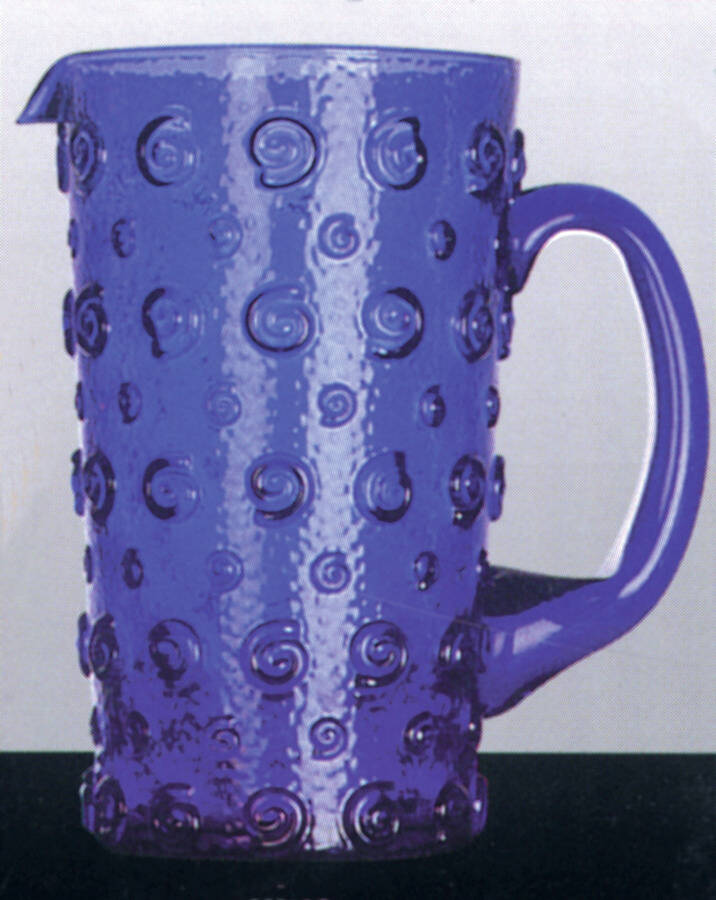 Nautilus-Blue 80 Oz Pitcher by Nancy Calhoun-1