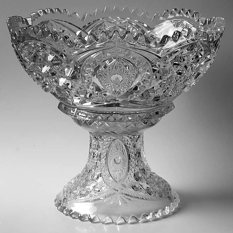 Memphis Large Fruit Bowl & Base by Northwood-1
