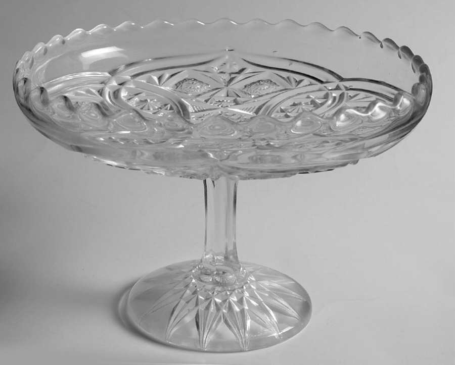 Rexford Round Compote (Height X Width) by New Martinsville-1