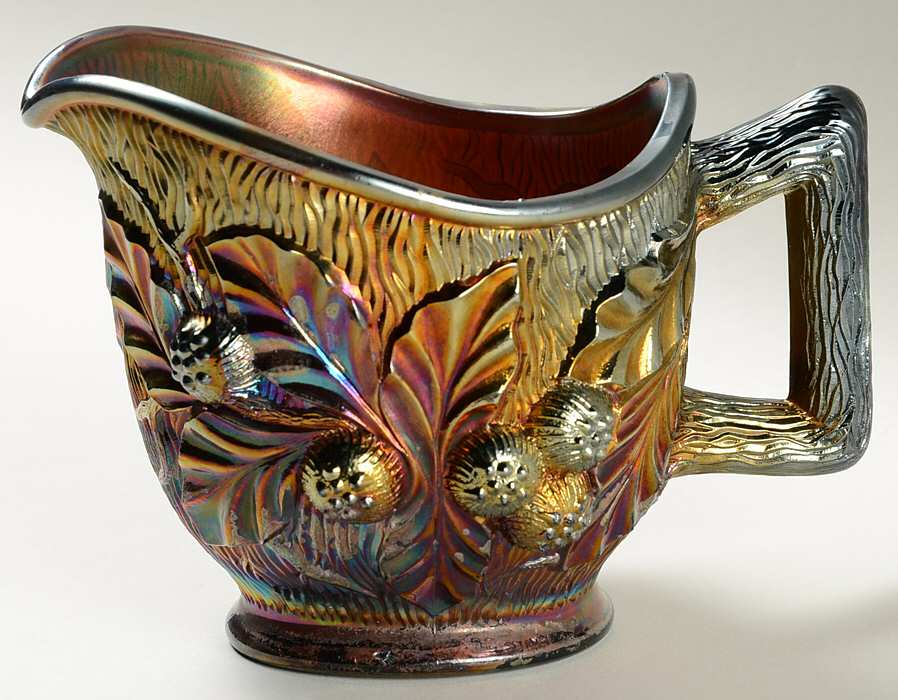 Acorn Burrs-Amethyst Creamer by Northwood-1