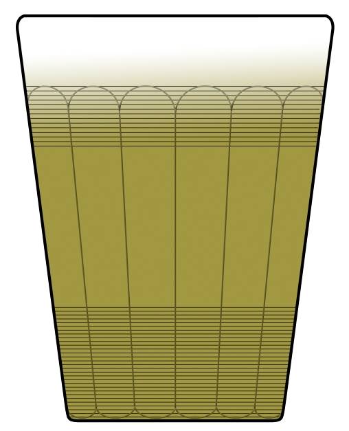 Klondyke-Yellow Opalescent Flat Tumbler by Northwood-1