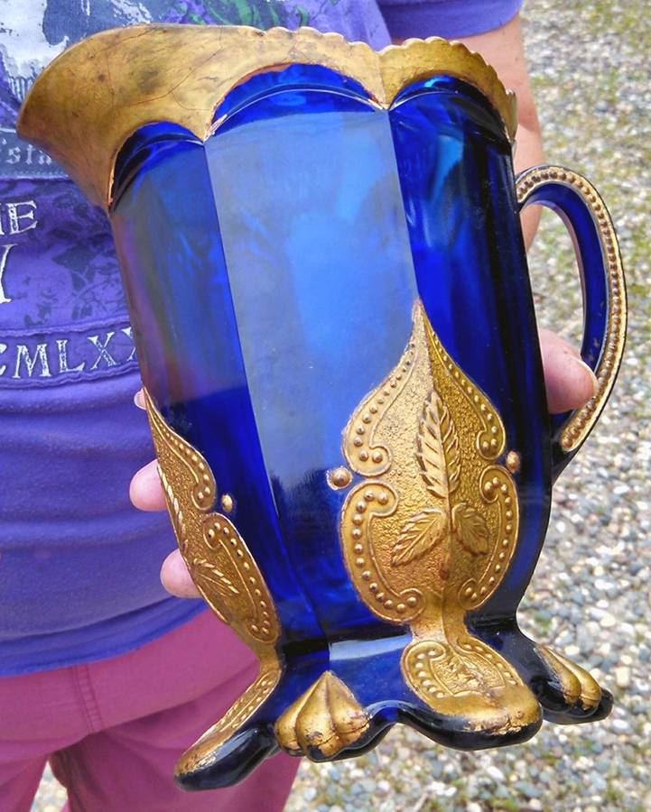 Regent-Cobalt Blue Pitcher by Northwood-1