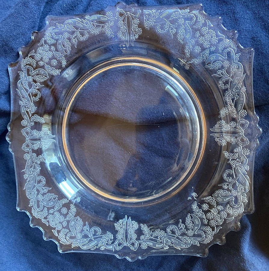 Etch103-24 Salad Plate by New Martinsville-1
