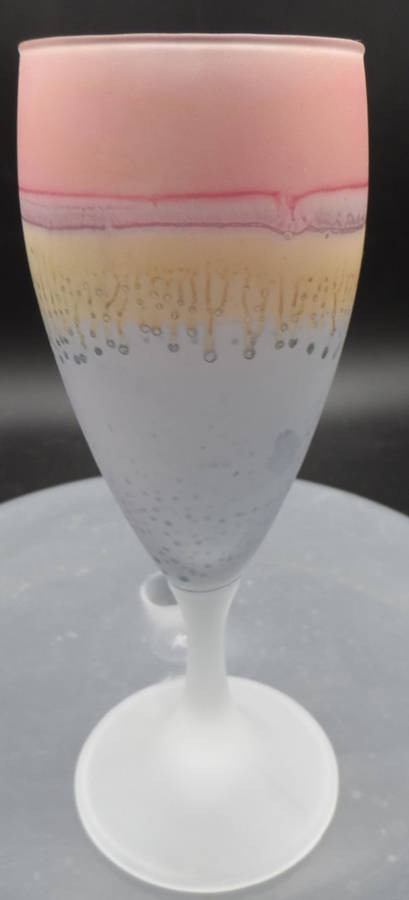 Rueven Fluted Champagne by Nouveau Art Glass -1