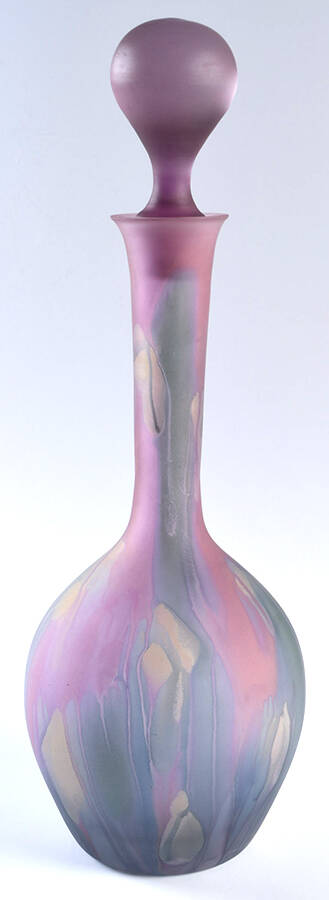 Rueven Decanter & Stopper by Nouveau Art Glass -1