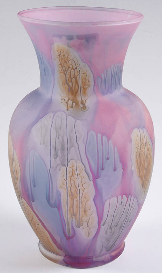 Rueven 9" Flower Vase by Nouveau Art Glass -1