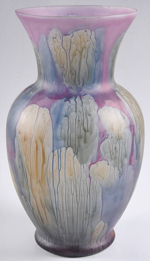 Rueven 11" Flower Vase by Nouveau Art Glass -1