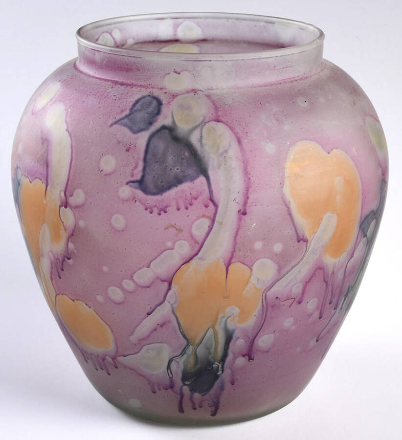 Rueven 6" Flower Vase by Nouveau Art Glass -1