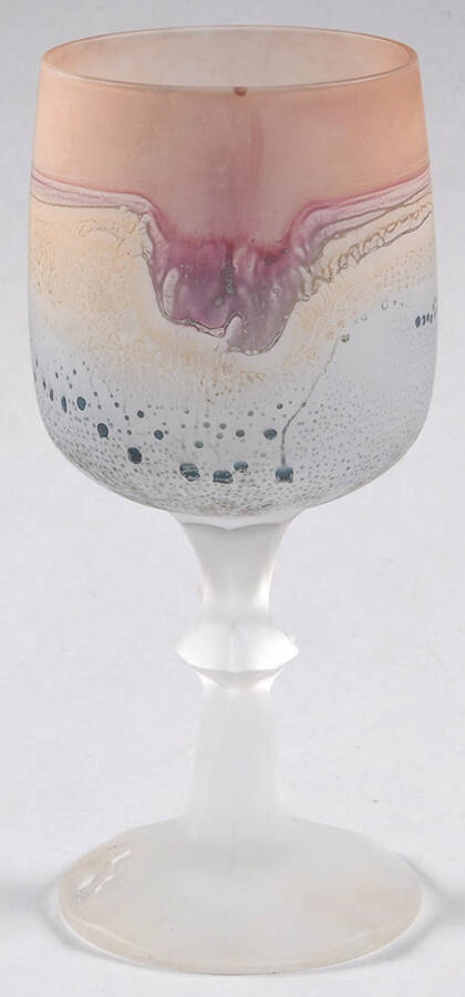 Rueven Water Goblet by Nouveau Art Glass -1