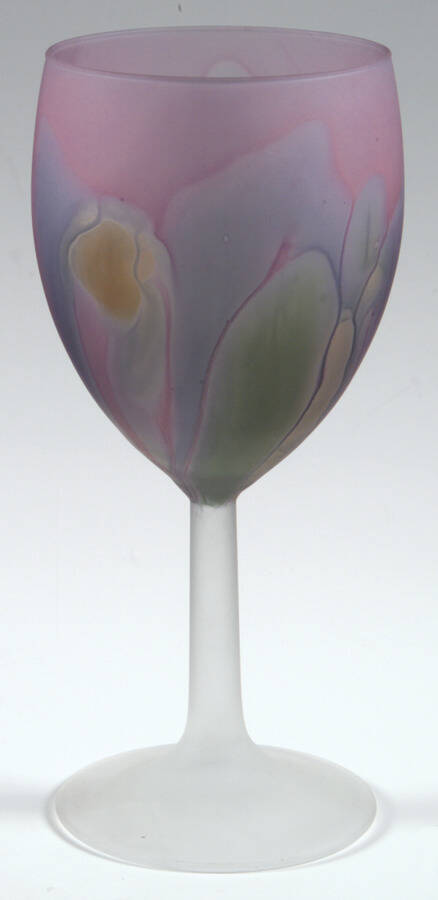 Rueven Water Goblet by Nouveau Art Glass -1