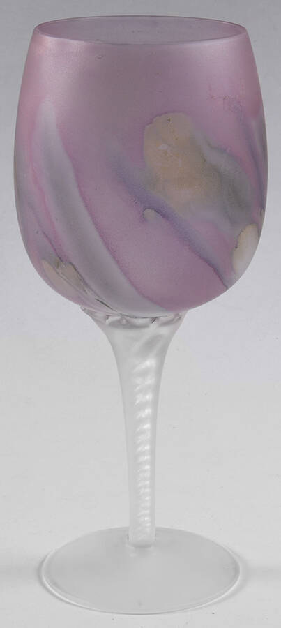 Rueven Water Goblet by Nouveau Art Glass -1