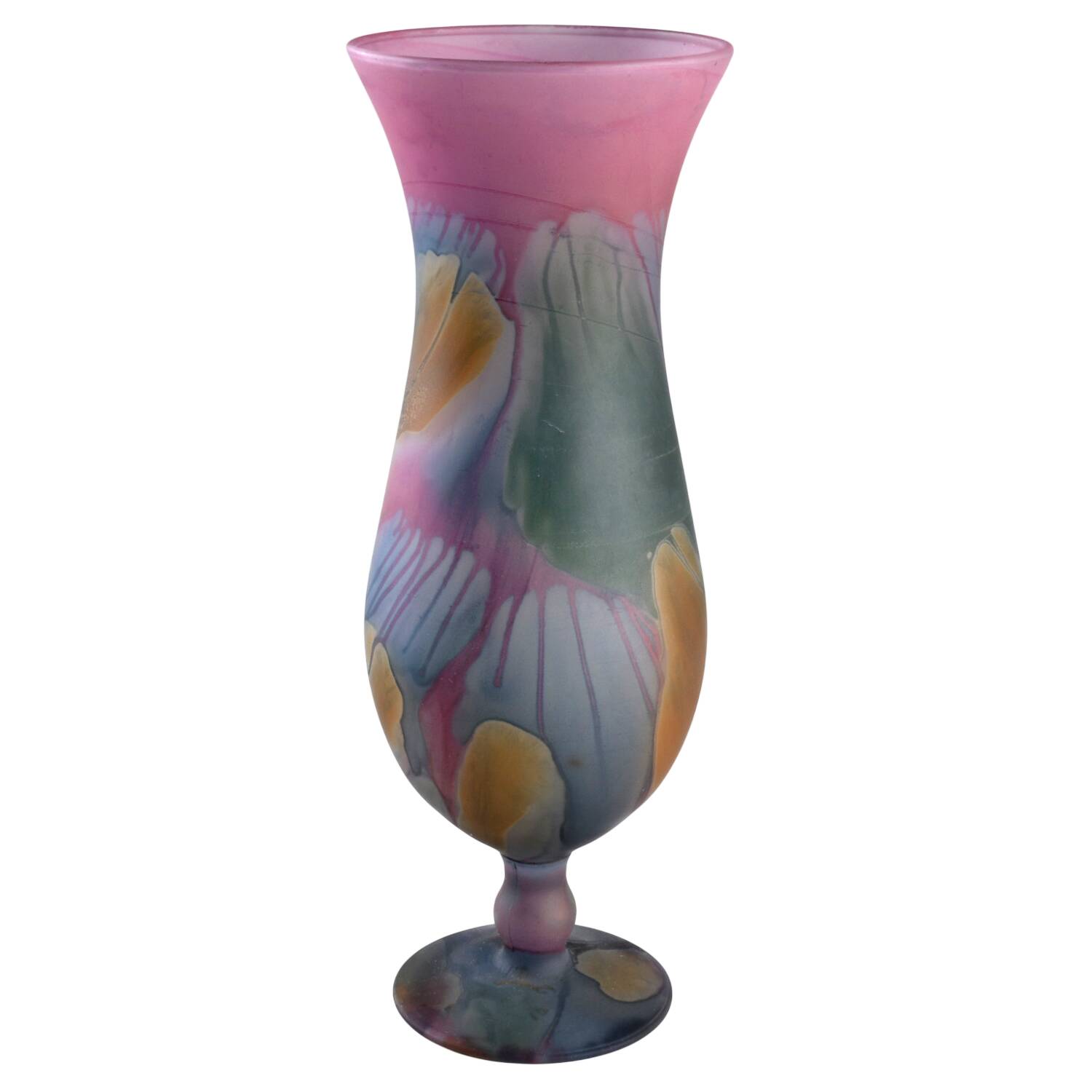 Rueven 10" Flower Vase by Nouveau Art Glass -1