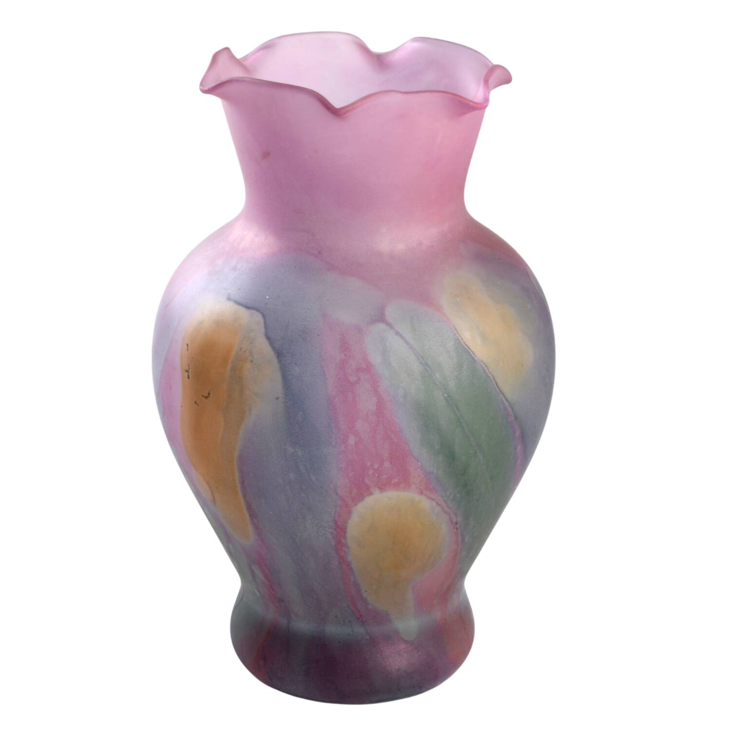 Rueven 6" Flower Vase by Nouveau Art Glass -1
