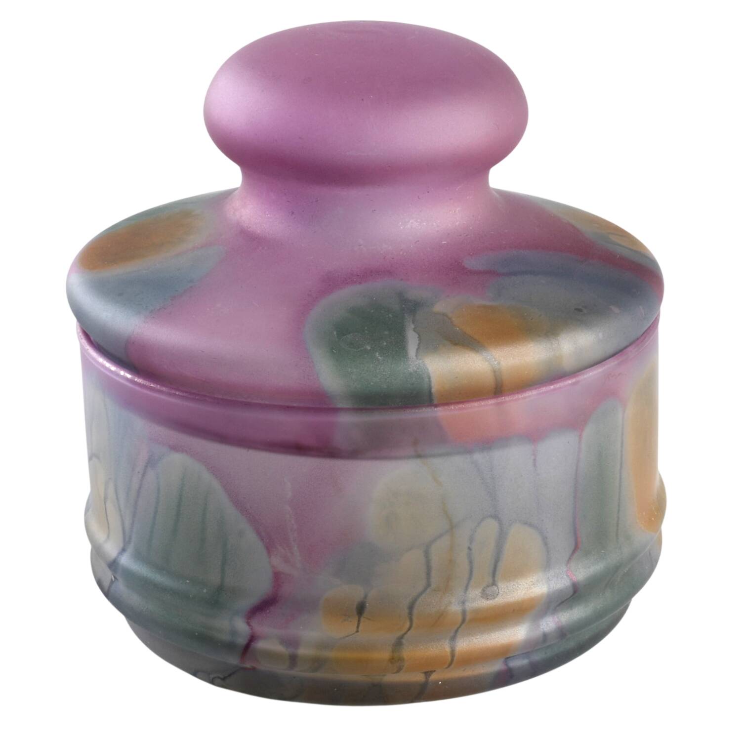 Rueven Apothecary Jar & Lid by Nouveau Art Glass -1