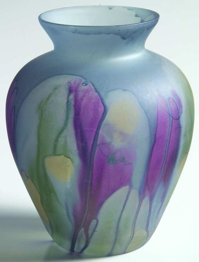 Rueven 5" Flower Vase by Nouveau Art Glass -1