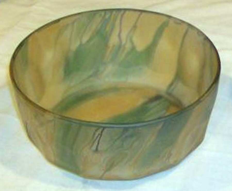 Rueven 4" Round Bowl by Nouveau Art Glass -1