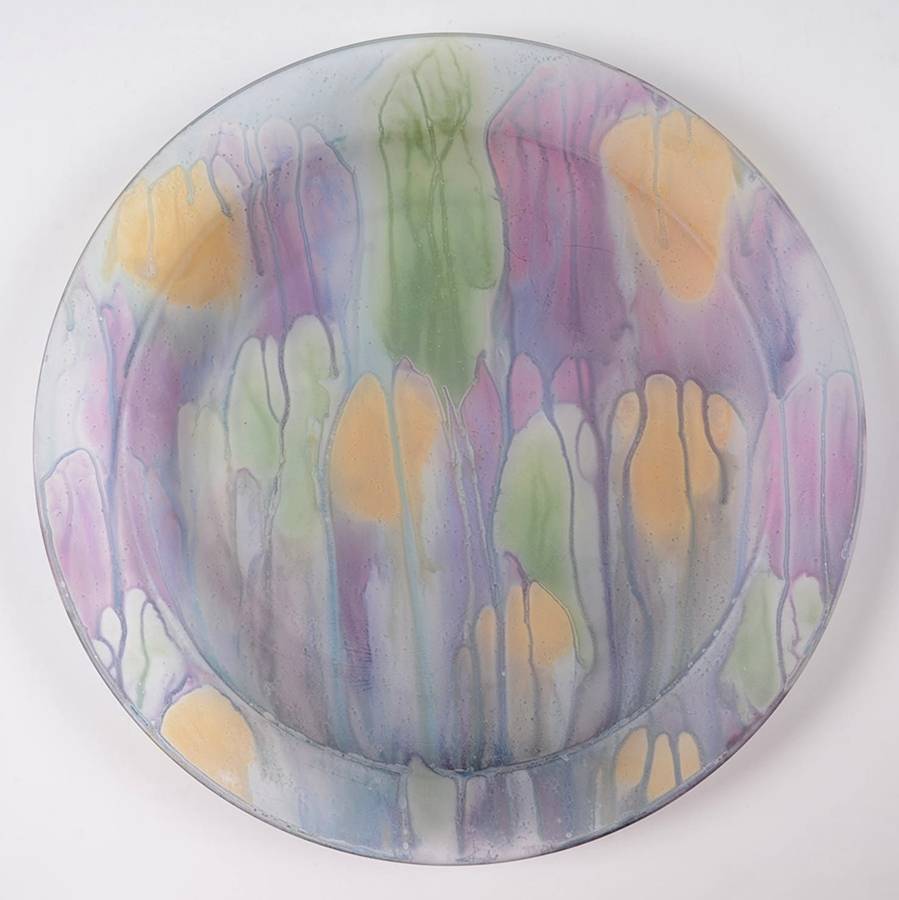 Rueven Dinner Plate by Nouveau Art Glass -1