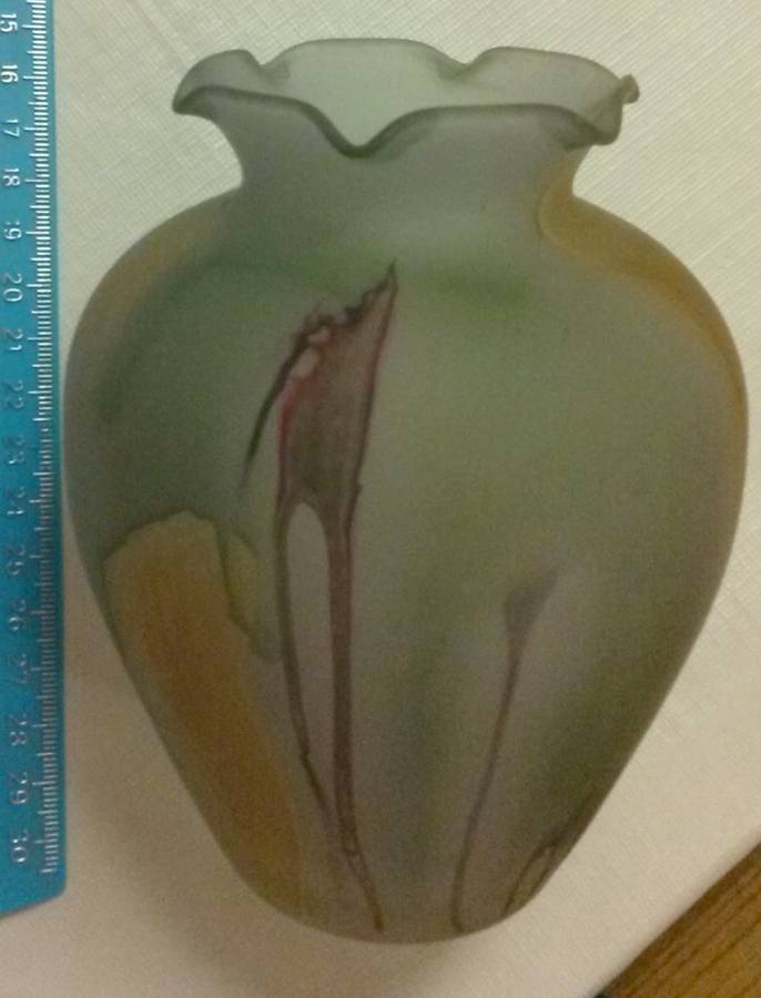 Rueven 5" Flower Vase by Nouveau Art Glass -1