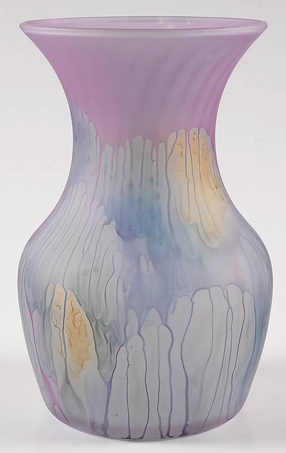 Rueven 7" Flower Vase by Nouveau Art Glass -1