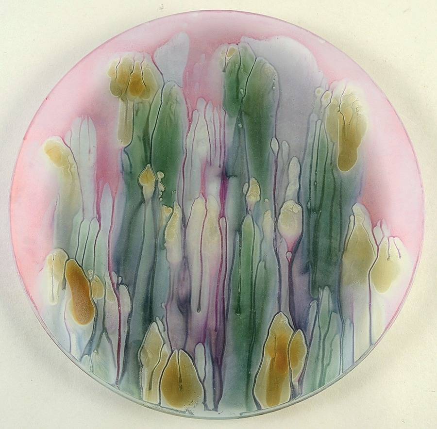 Rueven Dinner Plate by Nouveau Art Glass -1