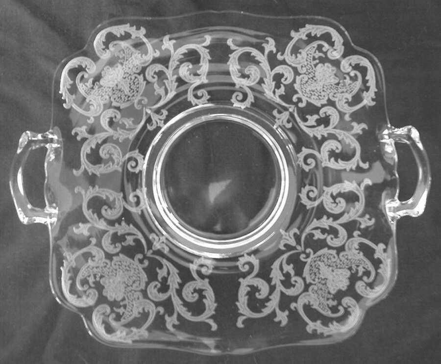 NEM2-Clear Cheese & Cracker Plate by New Martinsville-1