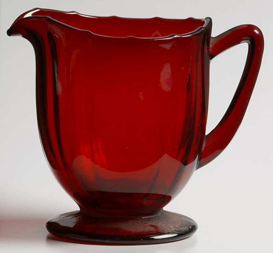 34-Ruby Creamer by New Martinsville-1