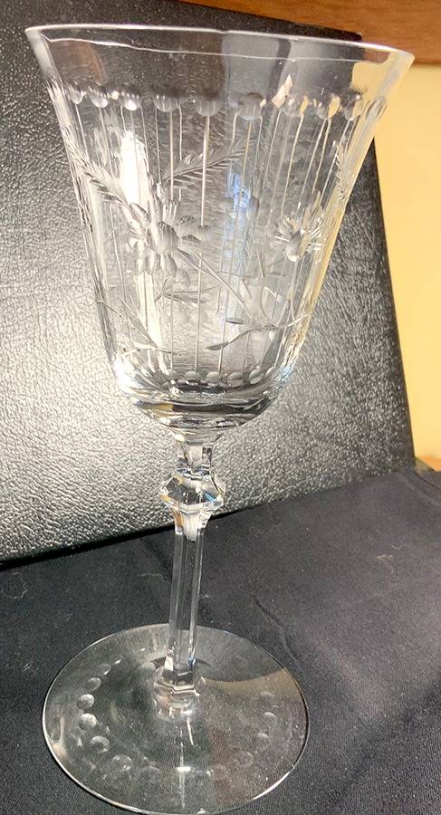 Lord Roberts Water Goblet by Newton Crystal Co.-1