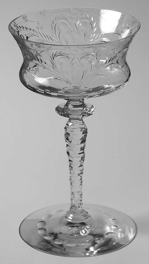 King Champagne/Tall Sherbet by Newton Crystal Co.-1