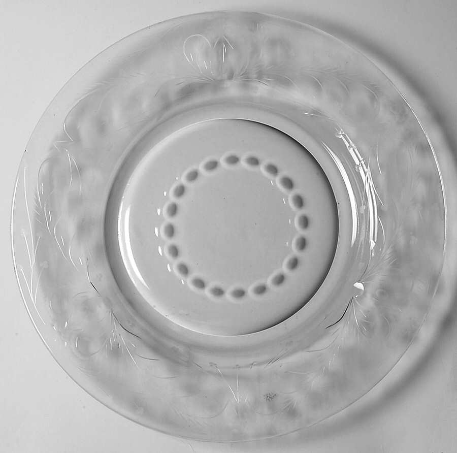 King 8" Salad Plate by Newton Crystal Co.-1