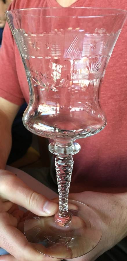 Watts Water Goblet by Newton Crystal Co.-1