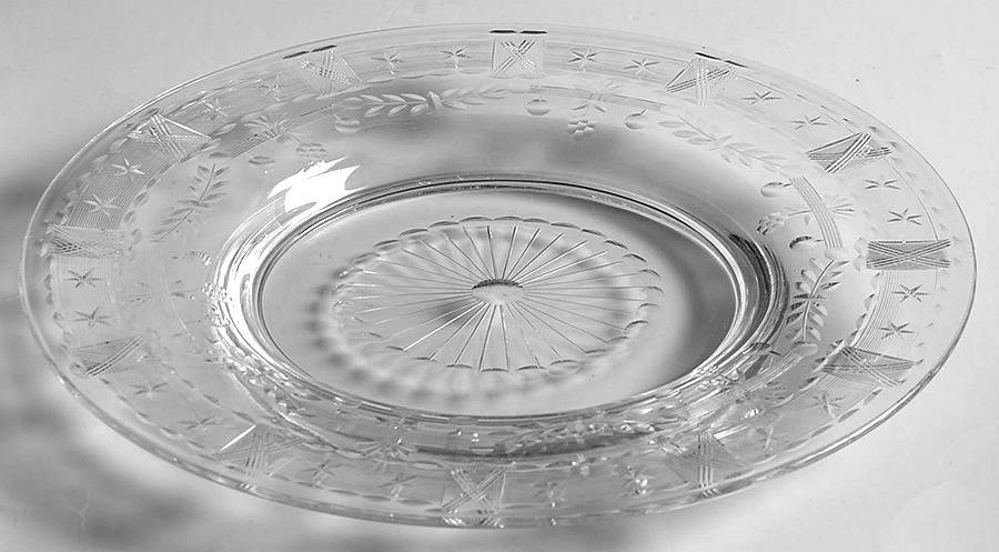 Watts 8" Salad Plate by Newton Crystal Co.-1